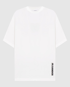 Jil Sander White T-shirt with logo print J02GC0173J20347