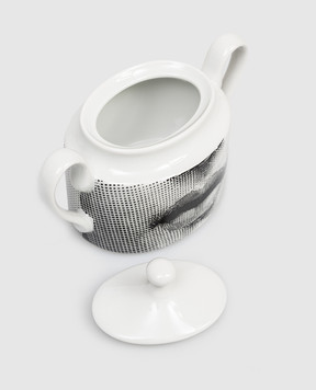 Fornasetti White porcelain sugar bowl Tema e Variations P21X445