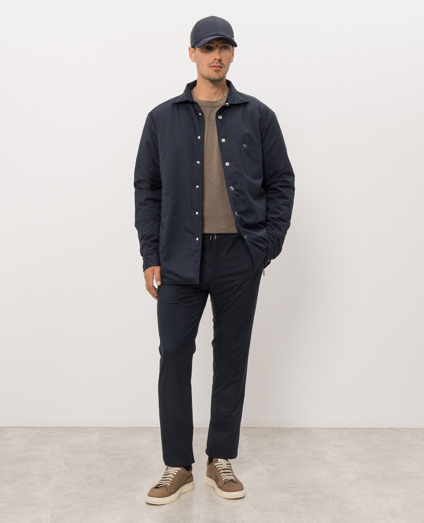 Brown wool t-shirt Stefano Ricci 2