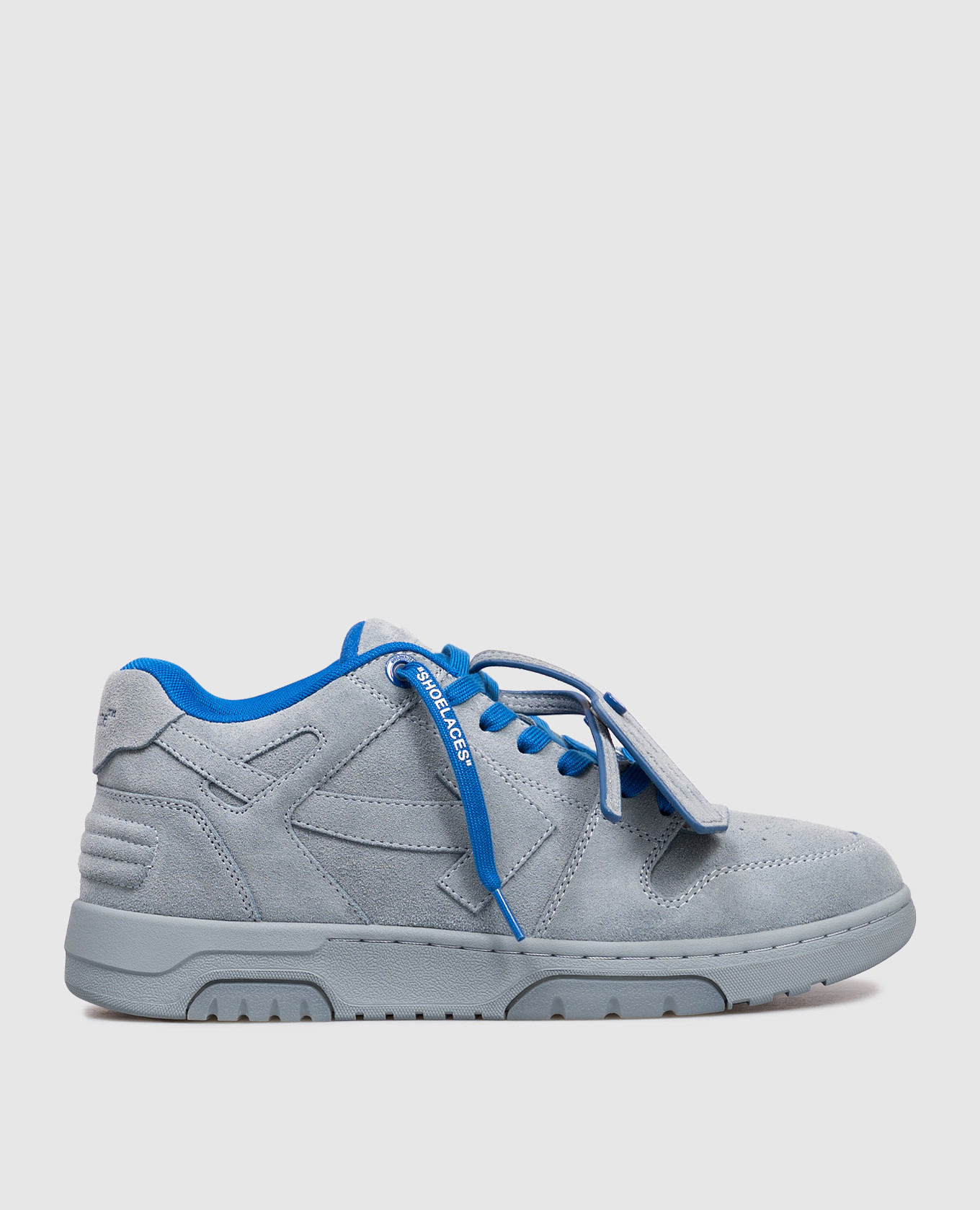 

Out Of Office blue suede sneakers with logo Off-White, Light blue