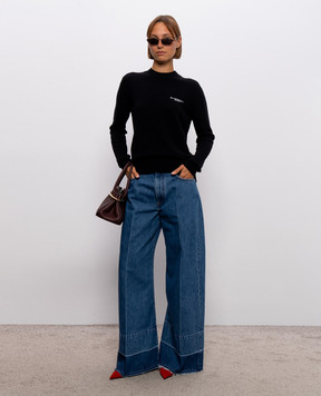 Givenchy Black wool and cashmere sweater BW90VW4ZTA