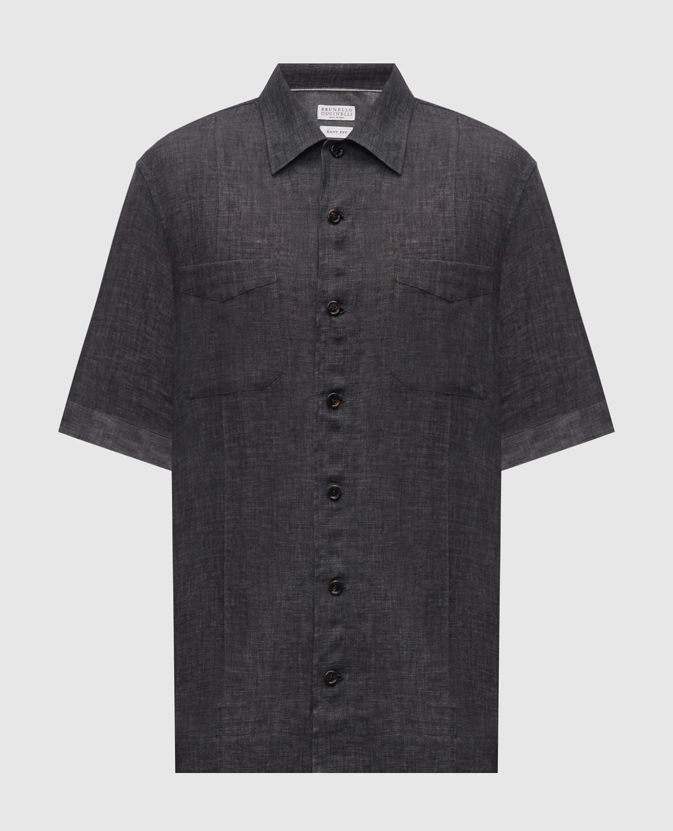 

Gray linen shirt Brunello Cucinelli, Grey