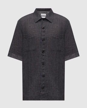 Brunello Cucinelli Gray linen shirt MF6300619