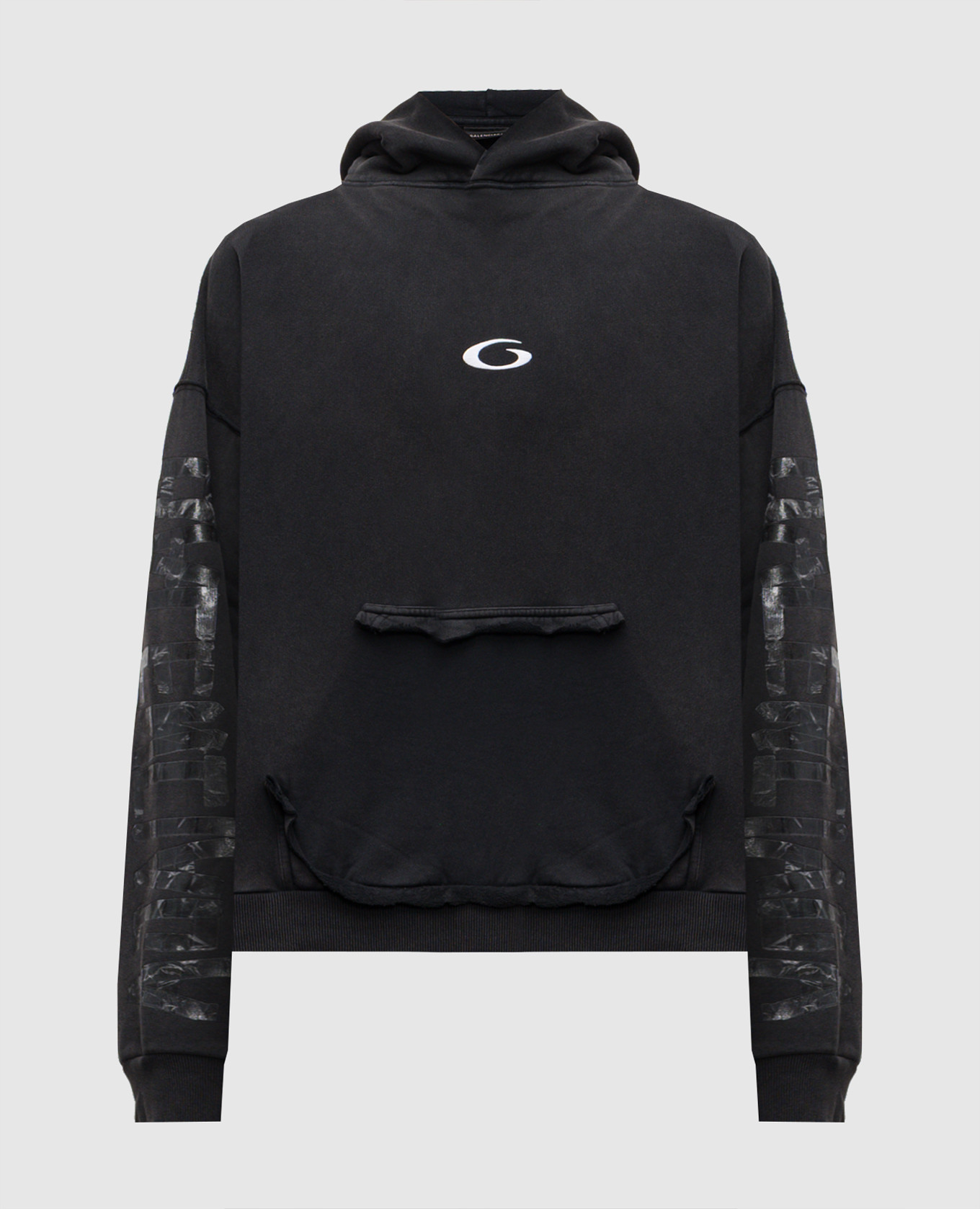 

Black hoodie with vintage effect Balenciaga
