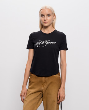 Ann Demeulemeester Black Floor Micro T-shirt B0014240FA206
