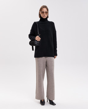 Allude Black wool and cashmere sweater 26517633