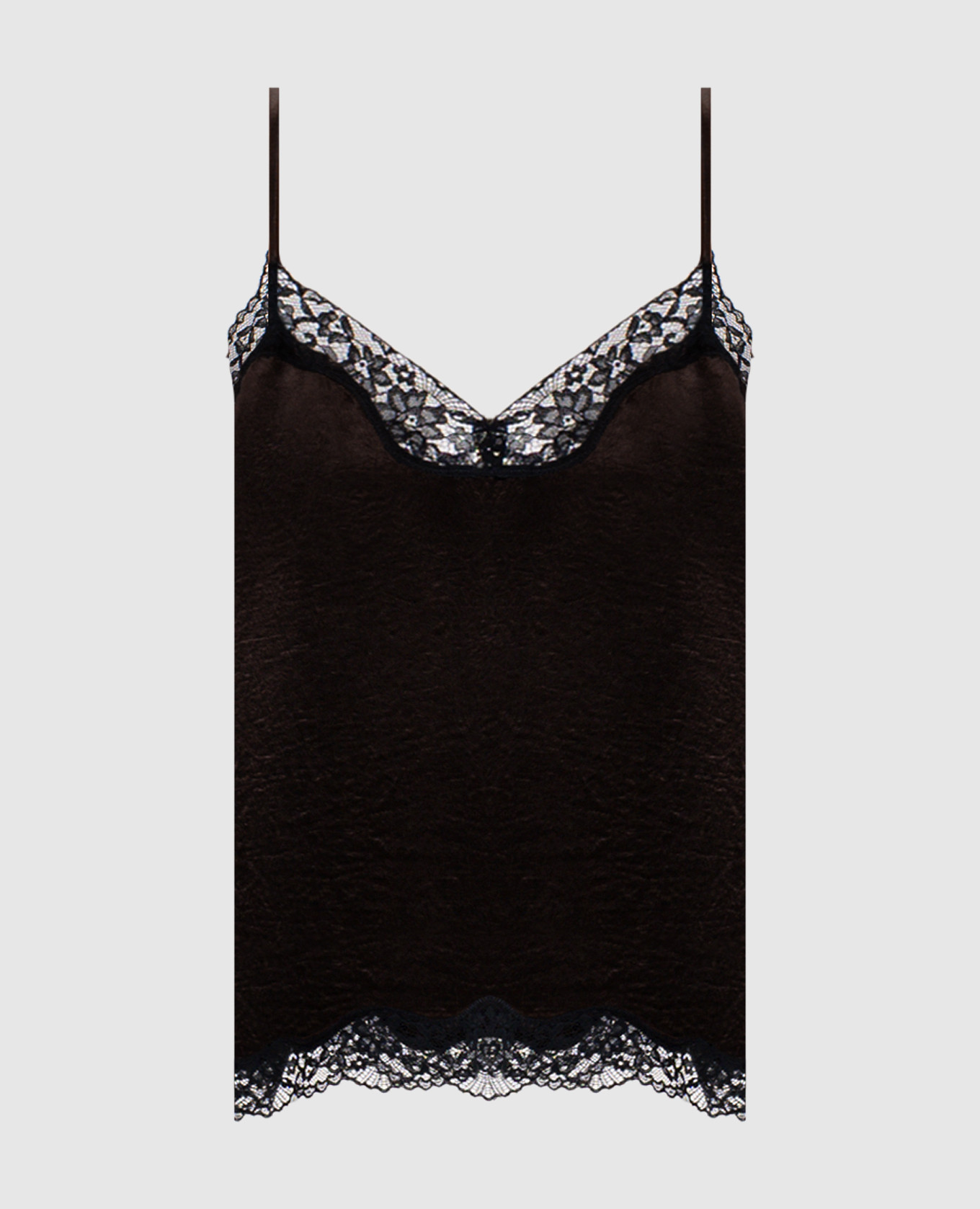 Brown top with lace