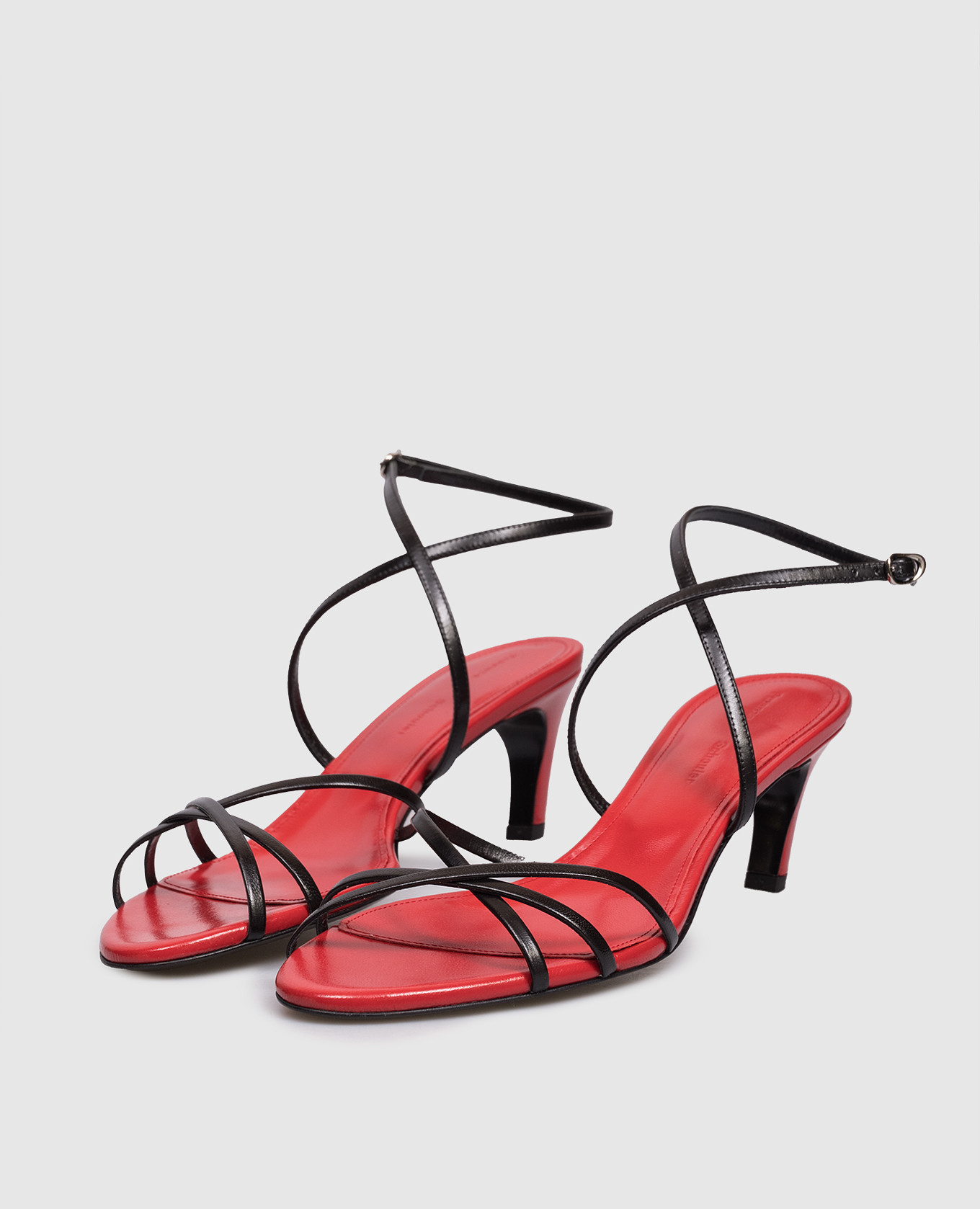 

Uma black leather glossy sandals PROENZA SCHOULER