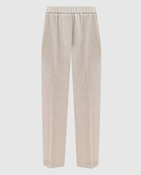 Peserico Beige linen pants P0430102629