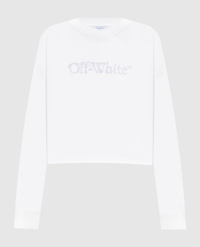 Off-White White cropped sweatshirt City Nature 2FE00514T