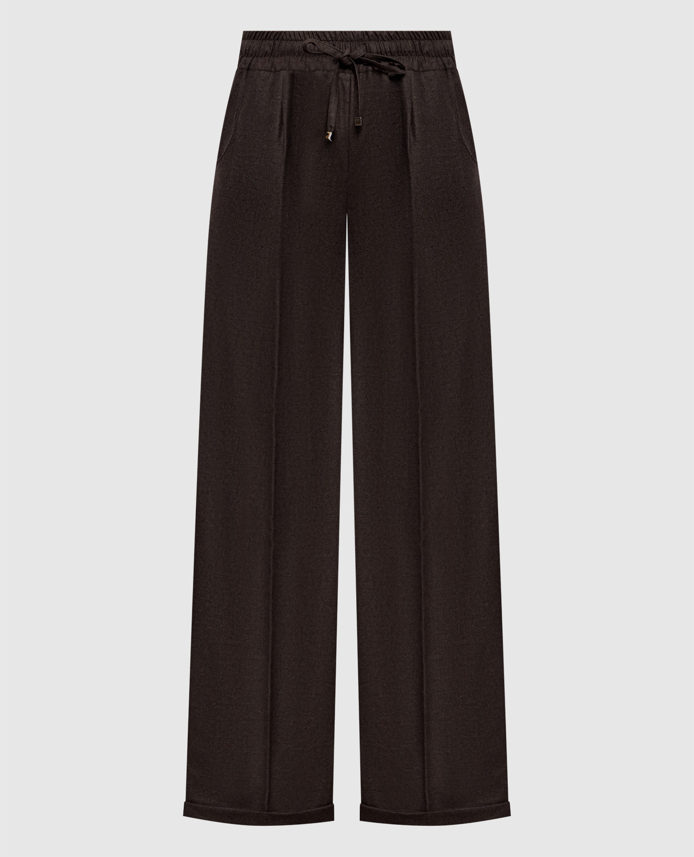 

Brown wool and cashmere pants Kiton