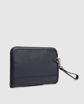 Dolce&Gabbana Blue leather clutch Atene BM2528A0701