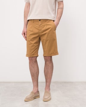 MooRER ALICUDI brown shorts with lapels ALICUDIBB