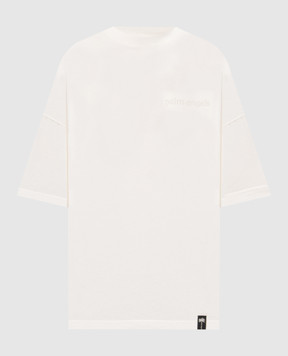Palm Angels Ivory Devil print T-shirt PAMAA003JR003