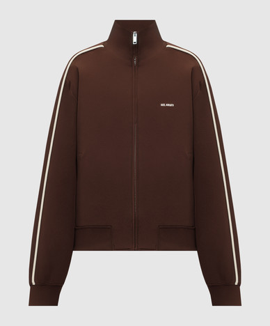 Brown Curb Track Track Jacket
