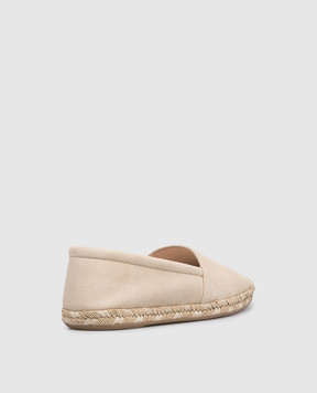 Agnona Beige suede espadrilles LI1101L8266