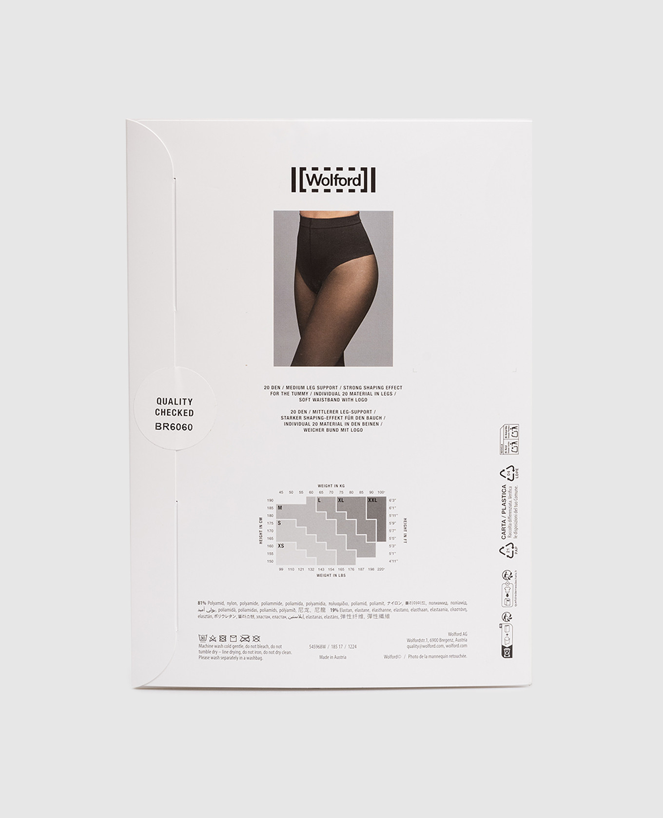 

Brown tights Tummy 20 den Wolford