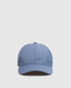 Brett Johnson Blue wool cap with emblem SS26CAP12LP597OCE1