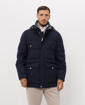 Brunello Cucinelli Blue wool down jacket MM4701823