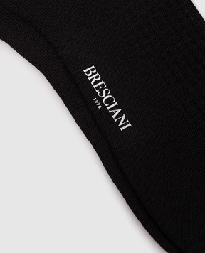Bresciani Black socks with a pattern MC014LI0618XX
