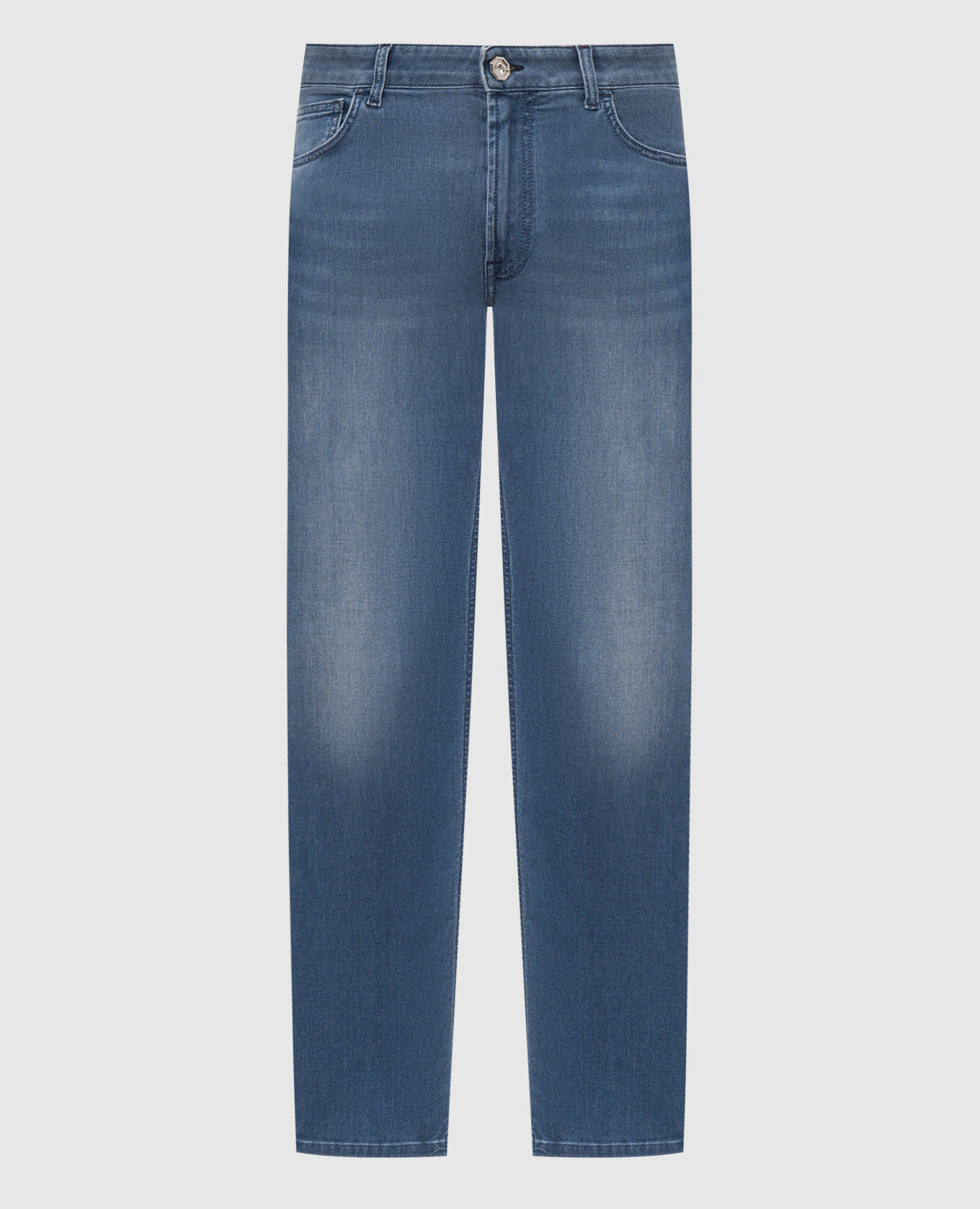 Blue jeans with a worn effect Stefano Ricci