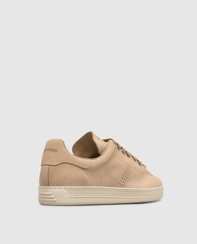 Tom Ford Beige suede sneakers WARWICK J1507LCL423N