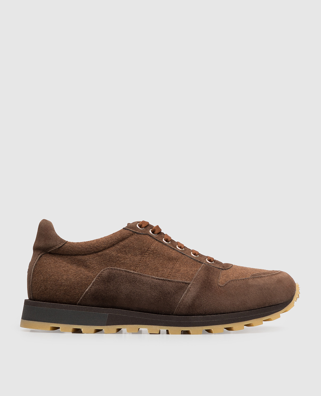 Brown combination sneakers