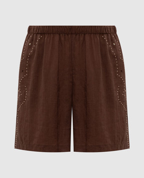 Venuja Brown shorts with frame SH008A