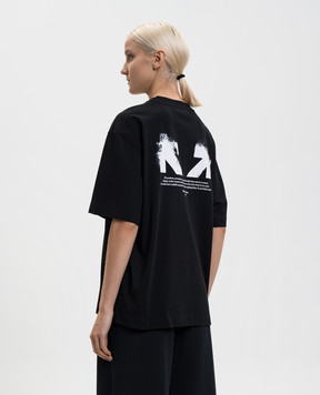 Off-White Black Half Arrow T-shirt 2AA13FS26JER001