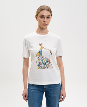 Missoni White T-shirt with logo print DS26SL04BJ00QG