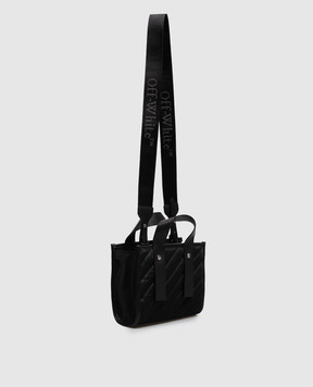 Off-White Black bag with textured emblem OWWNA13F26FB01
