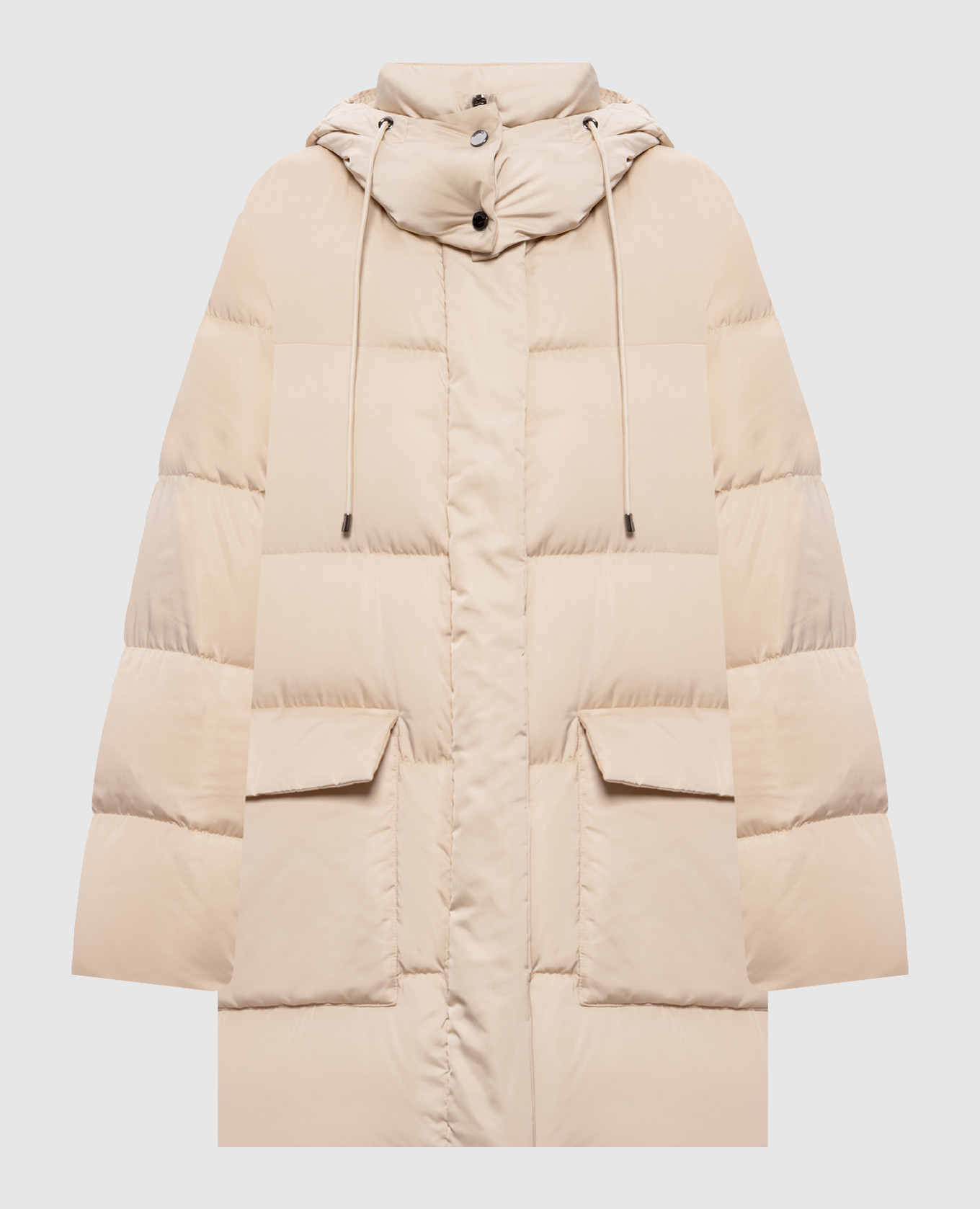 Beige down jacket
