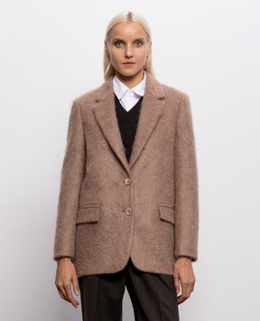 Peserico Brown jacket with wool A0123800444