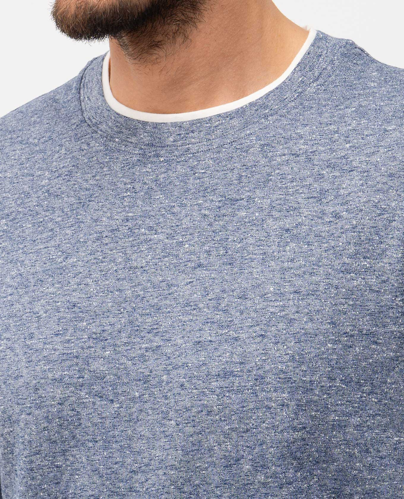 Blue linen t-shirt Brunello Cucinelli 5