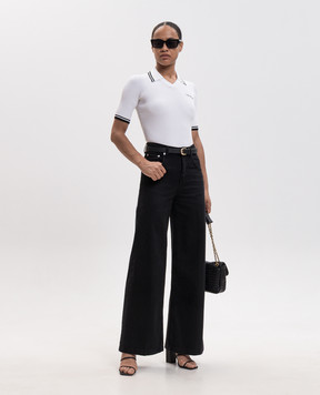 Off-White White top with logo embroidery 2FA00665T