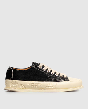 Premiata Vincentd black napped leather sneakers VINCED158613