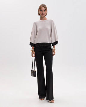 Twinset Ivory wool and cashmere jumper 262TP3511