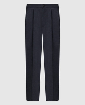 Herno Blue linen pants PT000202U17155S