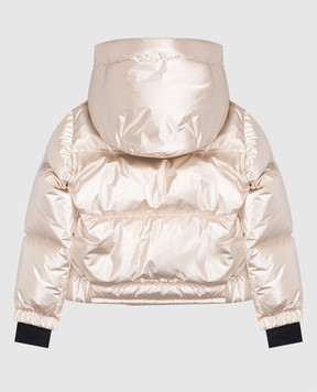 Moncler Grenoble ENFANT Violette children's beige ski down jacket K29571A00009598UZ1214