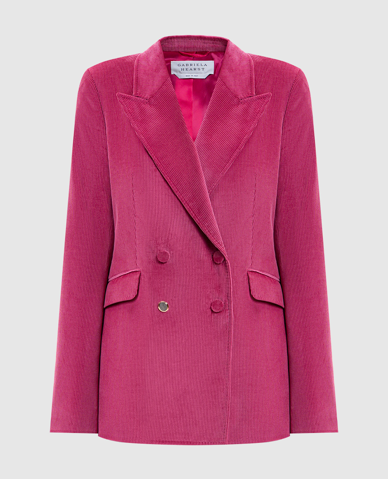 

Angela pink double-breasted corduroy jacket Gabriela Hearst