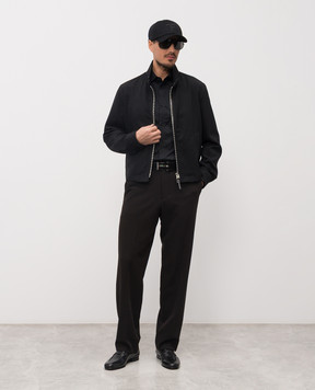 Tom Ford Black wool, cashmere and silk jacket OBG005FMW084
