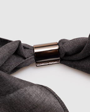 Brunello Cucinelli Gray wool tie MD920VH899