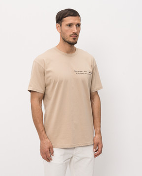 Givenchy Beige T-shirt with print BM71NK3YUE