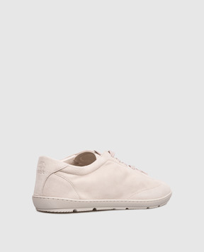 Brunello Cucinelli Beige Amish sneakers with embossed logo MPUCAHN345