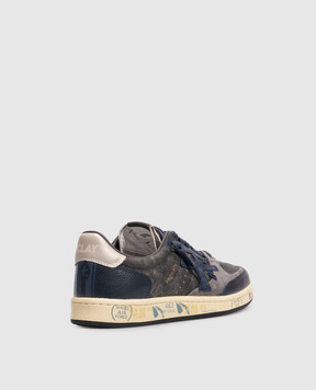 Premiata Gray leather sneakers BSKTCLAY BSKTCLAY8444