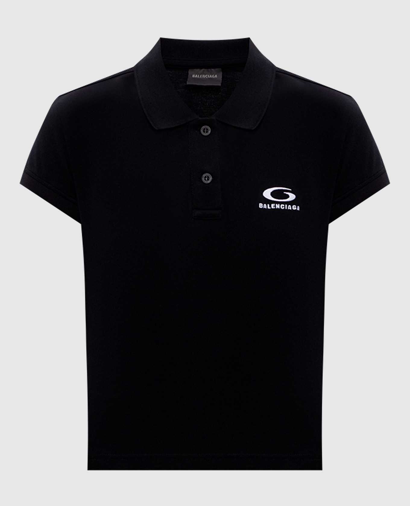 Black polo with logo