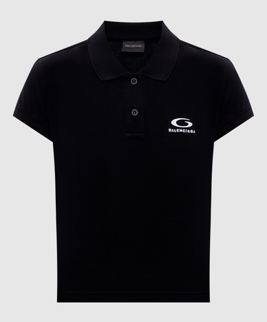 Black polo with logo