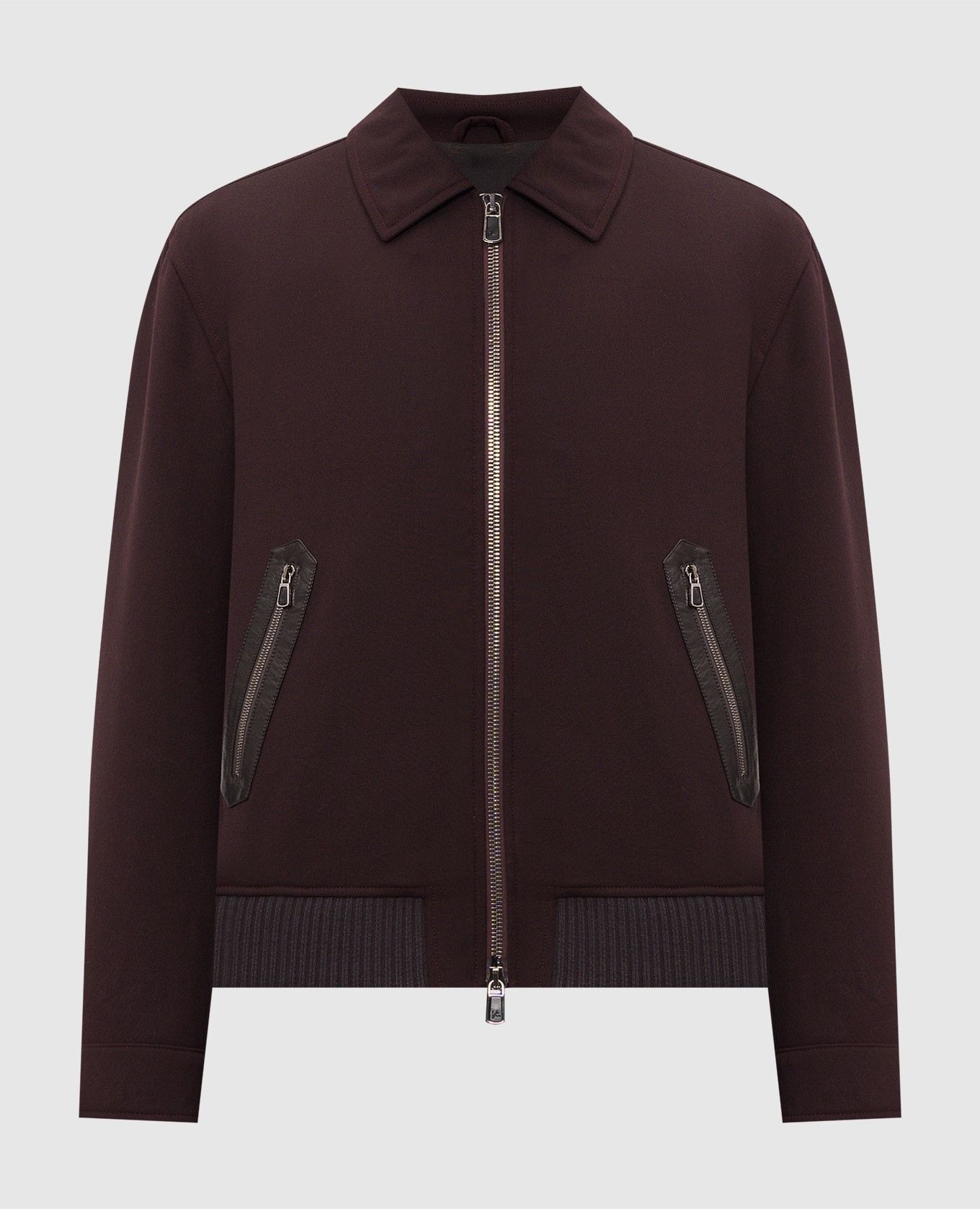 Burgundy wool jacket
