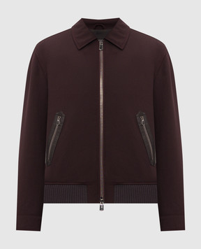 ISAIA Burgundy wool jacket SX732494370