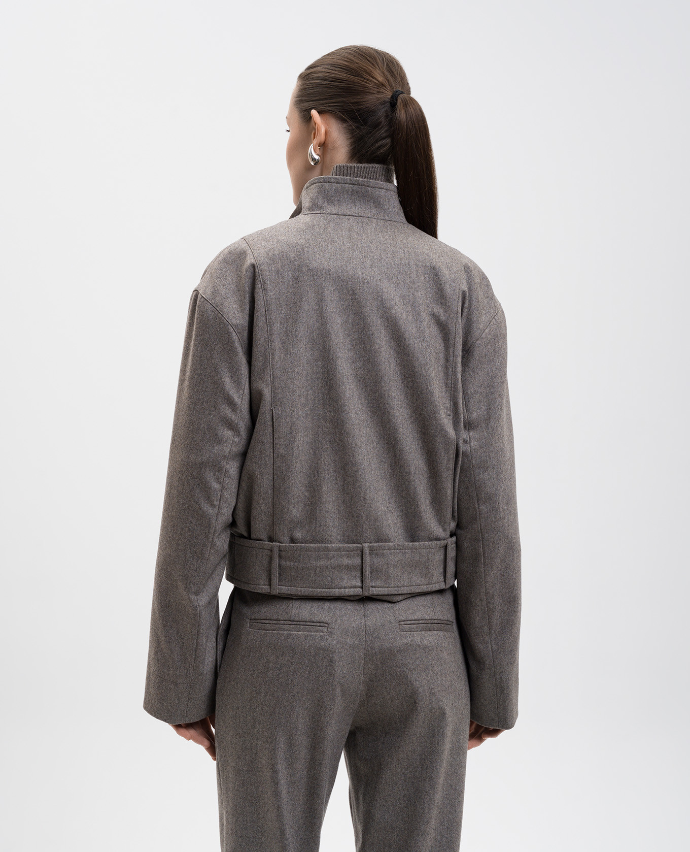 

FAES gray wool jacket Loulou de Saison, Grey